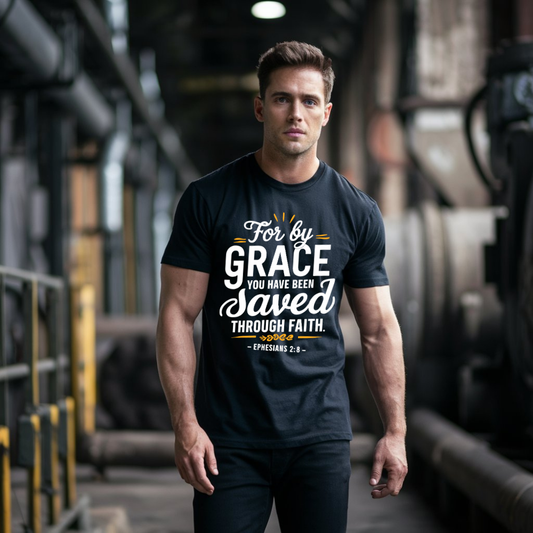 Saved by Grace - Christian T-Shirt
