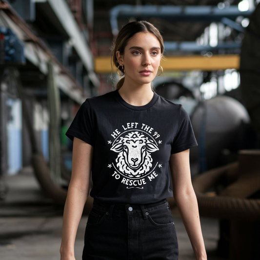 He Left the 99 - Christian T-Shirt