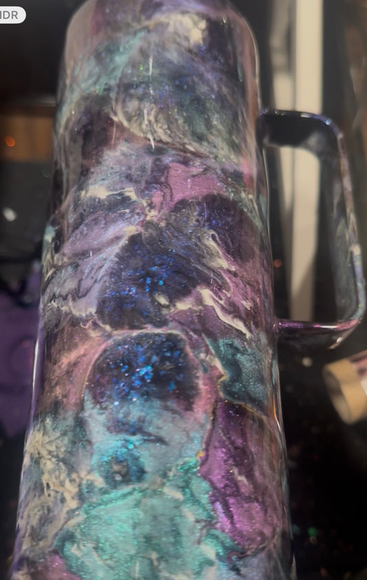 30 oz Tumbler with handle - Abalone