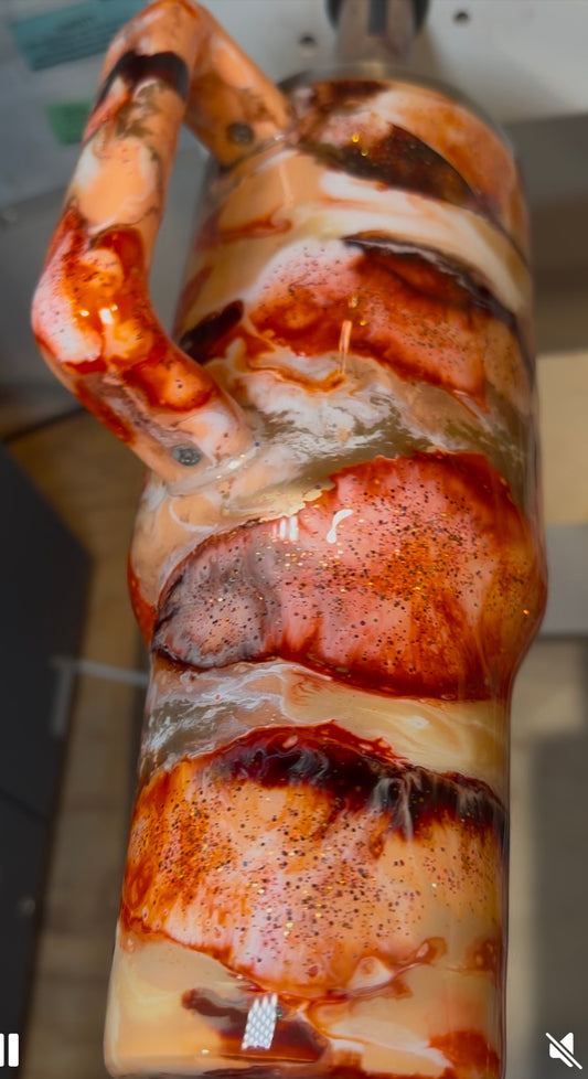 40 OZ Tumbler with handle “Sunshine”