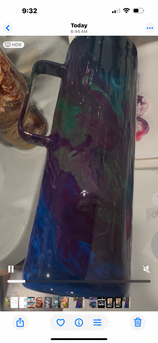 30 oz Tumbler with handle - Galaxy