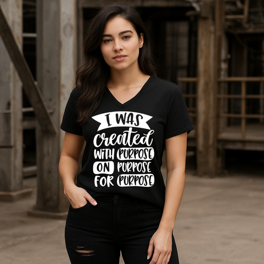 Created With Purpose - Christian T-Shirt