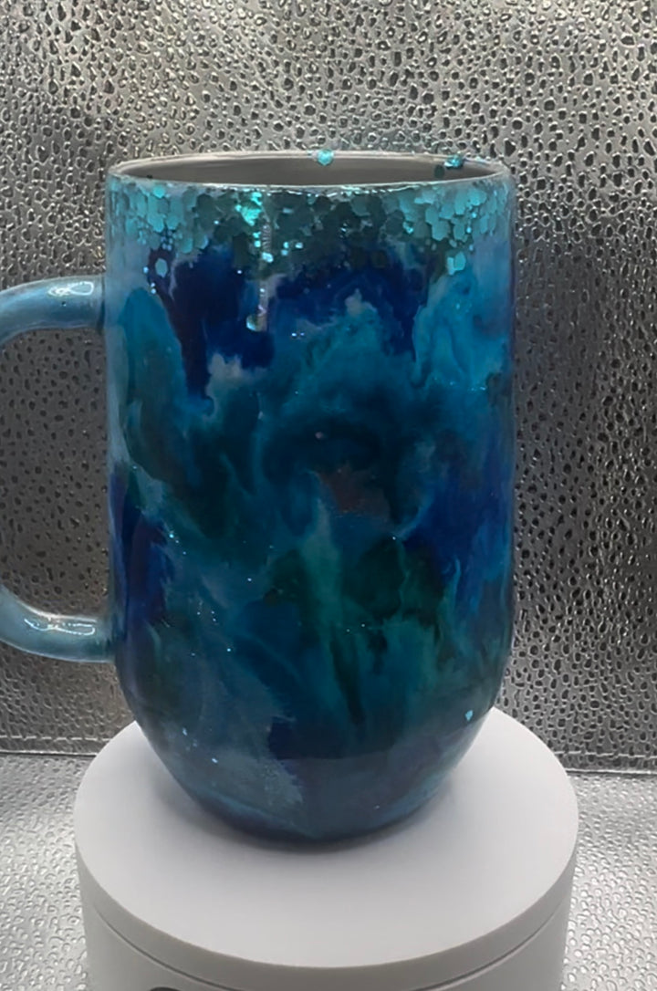 16 oz Coffee Mug – Blue Beauty