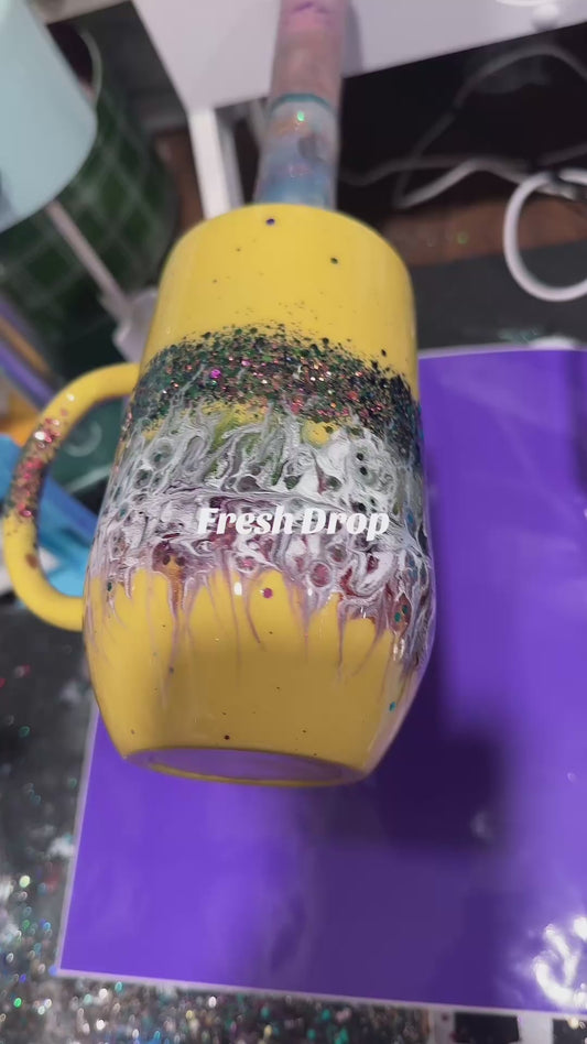 16 oz Coffee Mug - yellow light