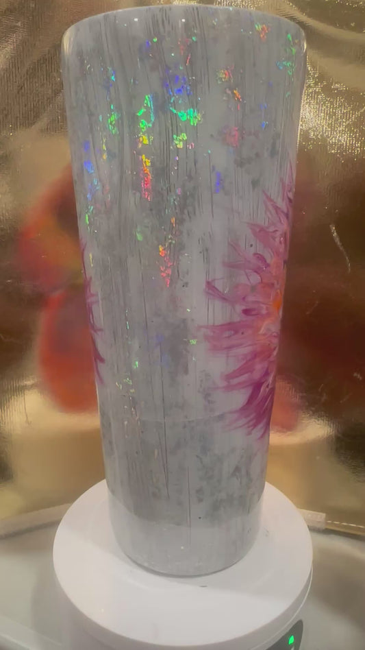 24 OZ Tumbler – bougie butterfly