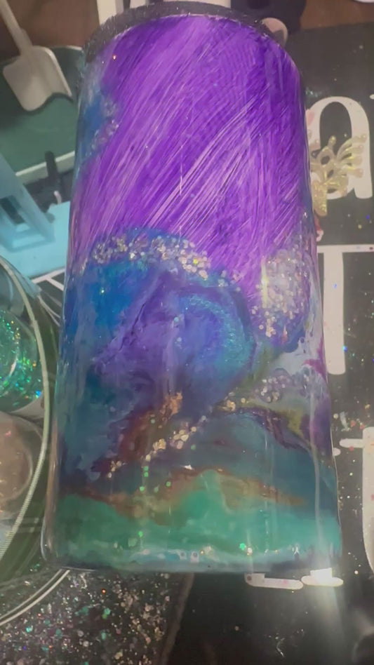 17 oz 4-1 mug holder – Pearlescent Blossom