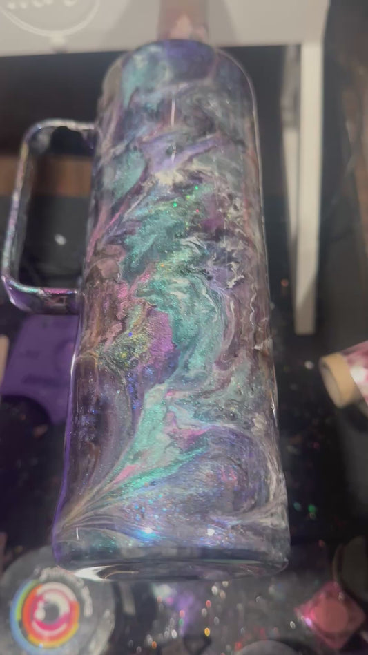 30 oz Tumbler with handle - Abalone