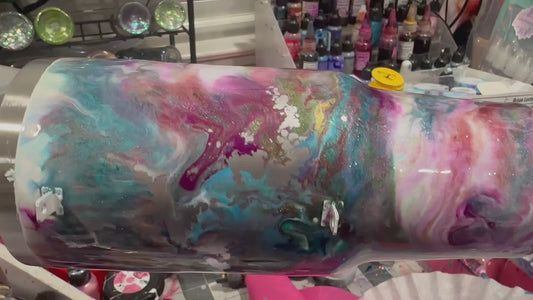 40 OZ Tumbler with handle “ Mystic Mirage”