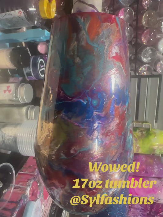 17 oz STEMLESS WINE GLASS W/ SLIDING LID