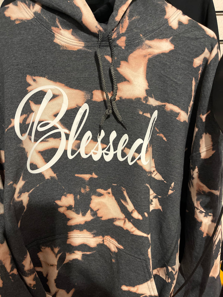 "Blessed" Tie-Dye Hoodie